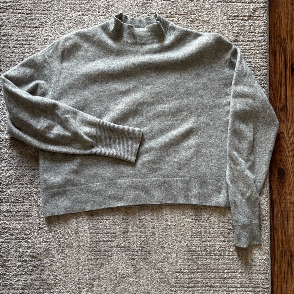 Everlane Heather Gray Women's Cowl Neck Sweater